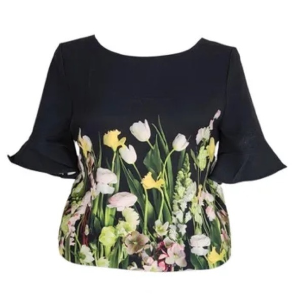 NWOT Victoria Beckham Tulips top - Picture 1 of 5